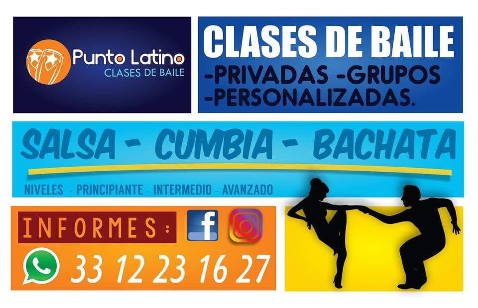 Clases de Baile - Salsa - Cumbia - Bachata "PUNTO LATINO". Jal.